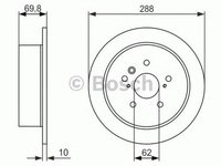 Disc frana LEXUS RX MHU3 GSU3 MCU3 BOSCH 0986479614