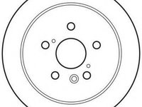 Disc frana LEXUS RX (MHU3_, GSU3_, MCU3_), TOYOTA HARRIER (MCU3_, MHU3_, ACU3_, GSU3_) - JURID 562825JC