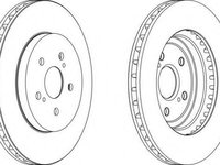 Disc frana LEXUS RX (MHU3_, GSU3_, MCU3_), TOYOTA HARRIER (MCU3_, MHU3_, ACU3_, GSU3_), LEXUS RX (GYL1_, GGL15, AGL10) - FERODO DDF1544