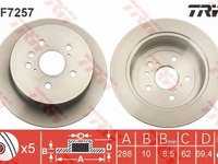 Disc frana LEXUS RX MHU3 GSU3 MCU3 TRW DF7257