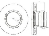 Disc frana MAN L 2000 - JURID 567405J