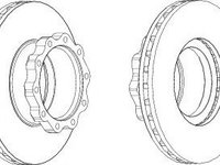 Disc frana MAN LION S COACH (1995 - 2016) FERODO FCR144A