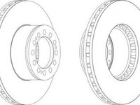 Disc frana MAN NG, MAN L, MAN N - FERODO FCR181A