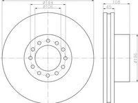 Disc frana MAN TGA, MAN TGM - TEXTAR 93191200