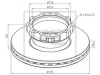 Disc frana MAN TGL PEAUTOMOTIVE 03612510A