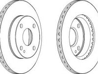 Disc frana MAZDA 121 Mk II (DB) (1990 - 1997) FERODO DDF497