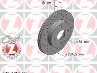 Disc frana MAZDA 121 Mk II (DB), MAZDA FAMILIA V (BA), MAZDA MX-5 (NA) - ZIMMERMANN 370.3066.52