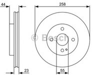 Disc frana MAZDA 2 DE BOSCH 0986479541