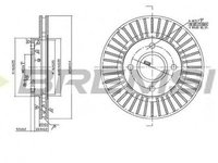 Disc frana MAZDA 2 DY BREMSI DBB072V