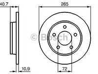 Disc frana MAZDA 2 (DY) - OEM - BOSCH: 0986479C77|0 986 479 C77 - W02320239 - LIVRARE DIN STOC in 24 ore!!!