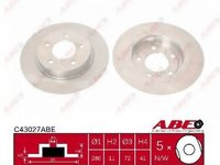 Disc frana MAZDA 3 (BK) (2003 - 2009) ABE C43027ABE piesa NOUA