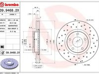 Disc frana MAZDA 3 BK BREMBO 0994682X