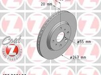 Disc frana MAZDA 3 (BK), Citroen C1 (PM_, PN_), PEUGEOT 107 - ZIMMERMANN 180.3021.20