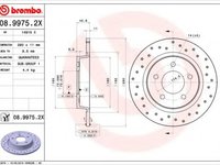 Disc frana MAZDA 3 (BL) (2008 - 2016) BREMBO 08.9975.2X piesa NOUA