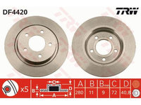 Disc frana Mazda 3 limuzina (BK) 1999-2009 #2 08997520