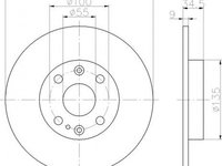 Disc frana MAZDA 323 F IV BG TEXTAR 92061700