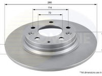 Disc frana MAZDA 323 F/P Mk VI (BJ) (1998 - 2004) COMLINE ADC0450