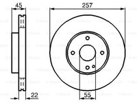 Disc frana MAZDA 323 F V BA LPR M5741V