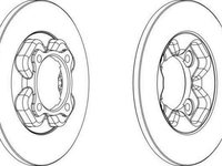 Disc frana MAZDA 323 II BD FERODO DDF113-1