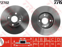 Disc frana MAZDA 323 S Mk V (BA) (1992 - 2003) TRW DF2702