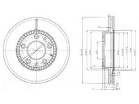 Disc frana MAZDA 323 S Mk VI (BJ) (1998 - 2004) DELPHI BG3724