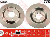 Disc frana MAZDA 5 (CR19) (2005 - 2020) TRW DF4468