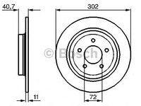 Disc frana MAZDA 5 (CR19) - OEM - BOSCH: 0986479C69|0 986 479 C69 - W02269291 - LIVRARE DIN STOC in 24 ore!!!