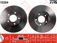 Disc frana MAZDA 5 (CW) (2010 - 2016) TRW DF4384 piesa NOUA