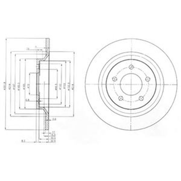 Disc frana MAZDA 5 CW DELPHI BG4026