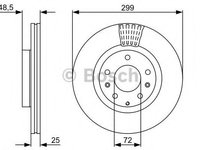 Disc frana MAZDA 6 combi-coupe (GH) (2008 - 2016) BOSCH 0 986 479 542