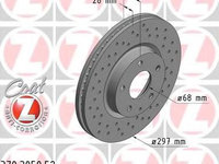 Disc frana MAZDA 6 combi (GJ, GH) (2012 - 2020) ZIMMERMANN 370.3050.52