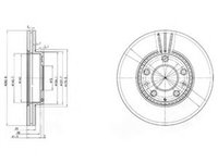 Disc frana MAZDA 6 (GG) (2002 - 2008) DELPHI BG3874 piesa NOUA