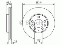 Disc frana MAZDA 6 Hatchback (GG) (2002 - 2008) BOSCH 0 986 479 S60