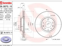 Disc frana MAZDA 6 Hatchback (GG) (2002 - 2008) BREMBO 09.B272.10