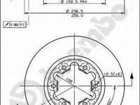 Disc frana MAZDA BONGO bus (SR1), MAZDA BONGO caroserie (SR2), MAZDA E-SERIE caroserie - BREMBO 09.5957.10