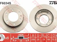 Disc frana MAZDA BT-50 CD UN TRW DF6034S