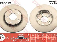 Disc frana MAZDA CX-3 DK TRW DF6661S