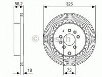 Disc frana MAZDA CX-7 (ER) (2006 - 2016) BOSCH 0 986 479 C30