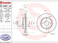 Disc frana MAZDA DEMIO DW BREMBO 09558134