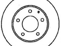 Disc frana MAZDA EUNOS 500 (CA), MAZDA MX-6 (GE), MAZDA TELSTAR IV (GE) - JURID 561716J