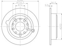 Disc frana MAZDA MILLENIA (TA), EUNOS 800 limuzina (E65, TA) - MINTEX MDC1230