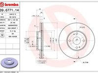 Disc frana MAZDA MX-3 EC BREMBO 09677114