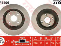 Disc frana MAZDA MX-5 Mk II (NB) (1998 - 2005) TRW DF4406