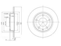 Disc frana MAZDA MX-6 GE DELPHI BG2806