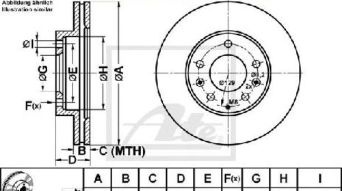 Disc frana MAZDA PREMACY ( CP ) 07/1999 - 03/