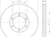 Disc frana MAZDA PROCEED/DRIFTER (UF), FORD ASIA / OZEANIA COURIER pick-up (UF_, UN_), FORD AUSTRALIA RANGER pick-up (PJ) - HELLA PAGID 8DD 355 117-70