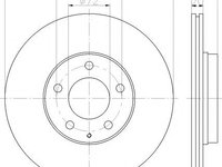 Disc frana MAZDA RX 7 Mk III (FD) - HELLA PAGID 8DD 355 113-371