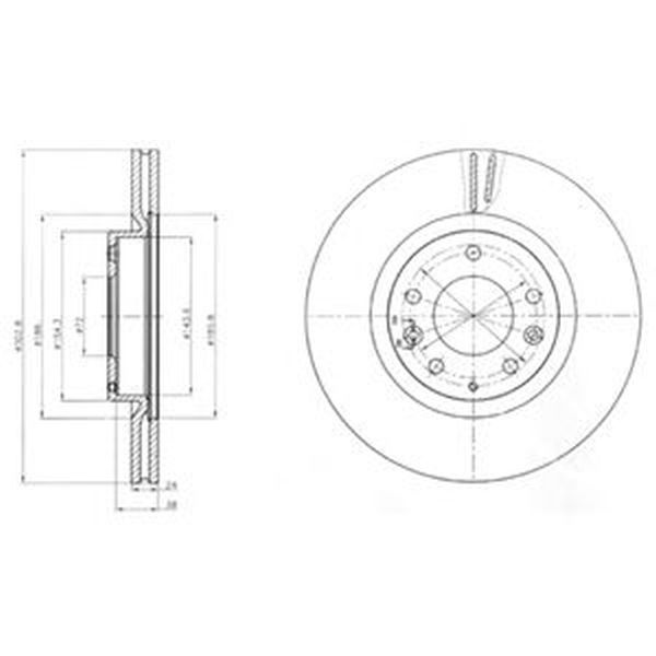 Disc frana MAZDA RX 8 SE17 DELPHI BG4316