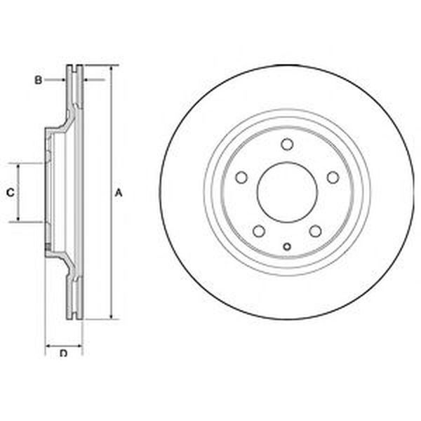 Disc frana MAZDA RX 8 SE17 DELPHI BG4693C