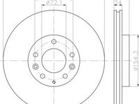 Disc frana MAZDA RX 8 SE17 HELLA 8DD355120301